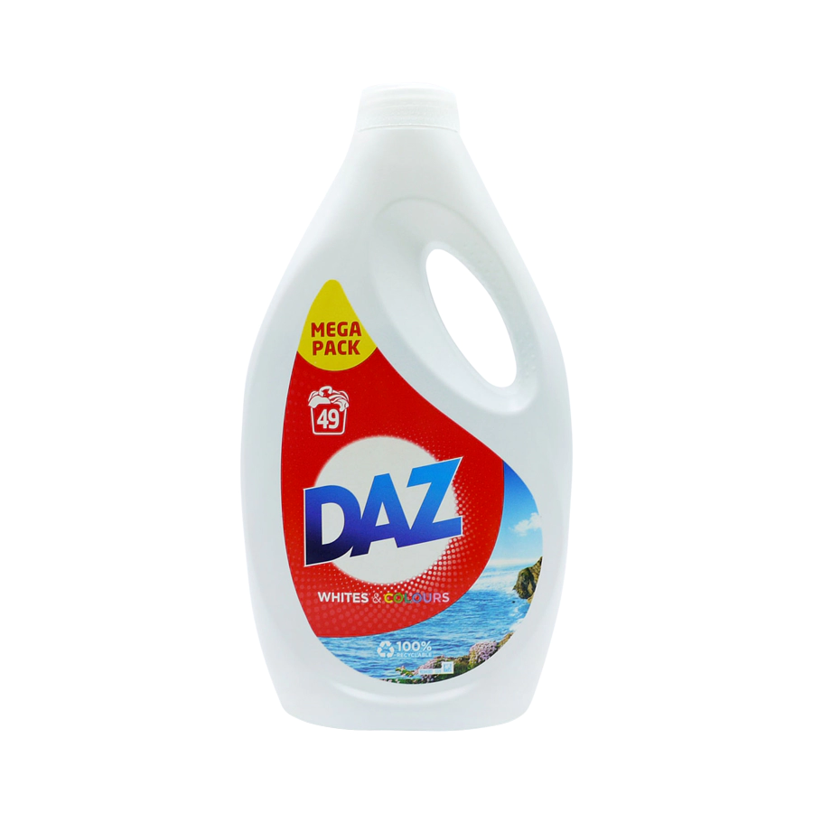 Daz Laundry Liquid Whites and Colours - 49 Washes